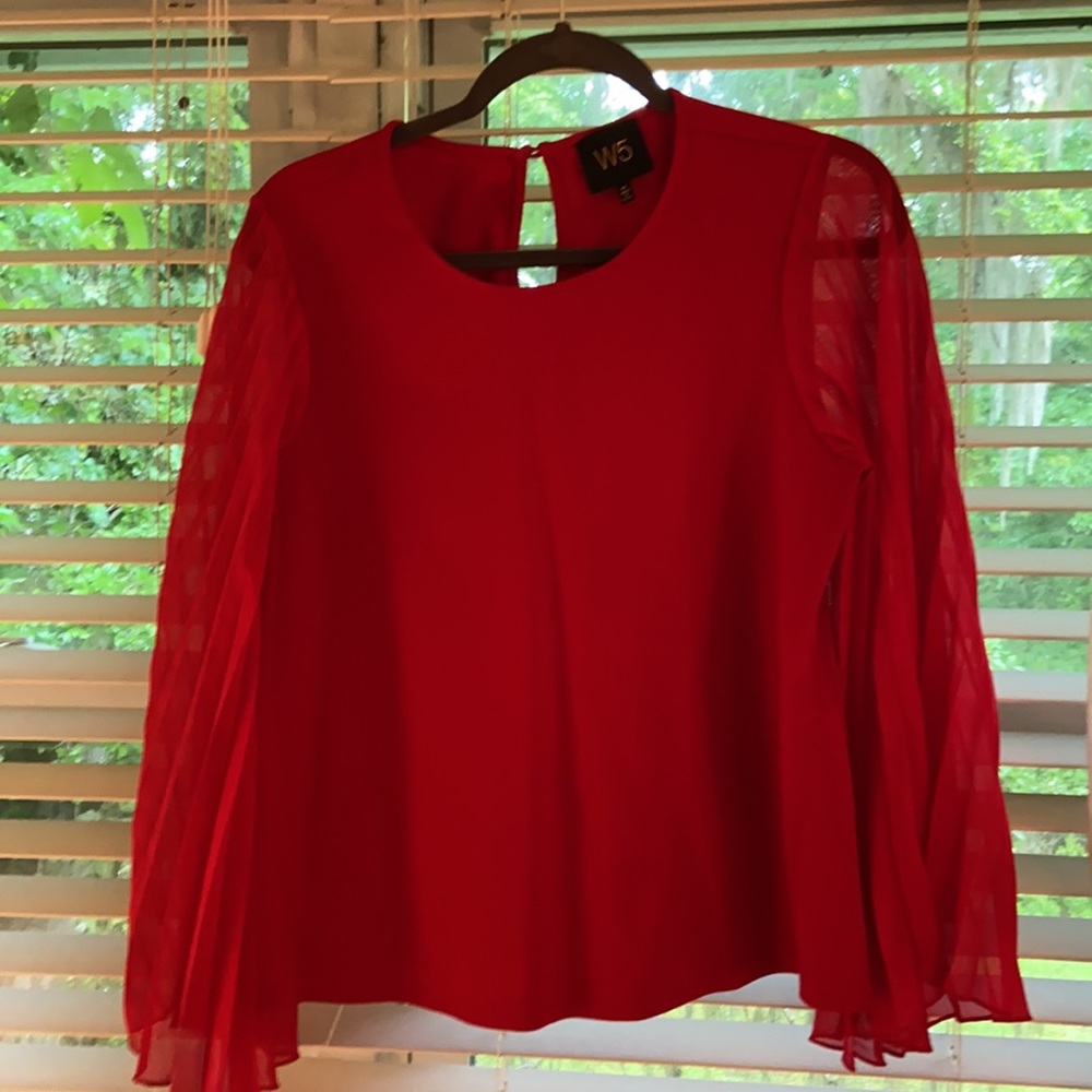Dressy red blouse!